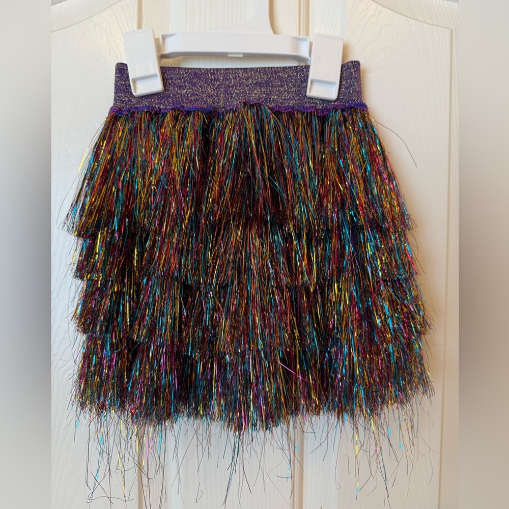 Lola and the boys Multicolor Fringe Skirt size 2
